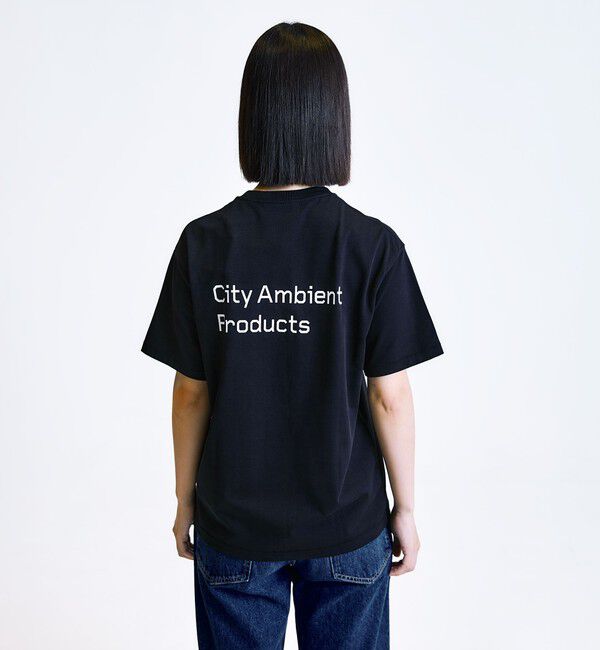 SHIPS「City Ambient Products: スタンダード ロゴ プリント Tシャツ」|Tシャツ・カットソー|
