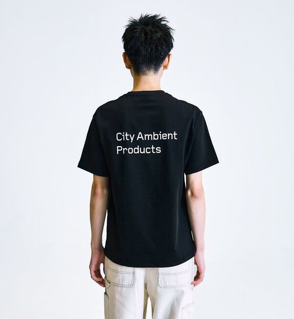 SHIPS「City Ambient Products: スタンダード ロゴ プリント Tシャツ」|Tシャツ・カットソー|