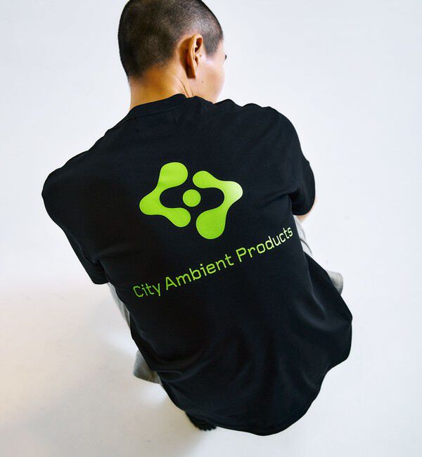 SHIPS「City Ambient Products: スタンダード ロゴ プリント Tシャツ」|Tシャツ・カットソー|