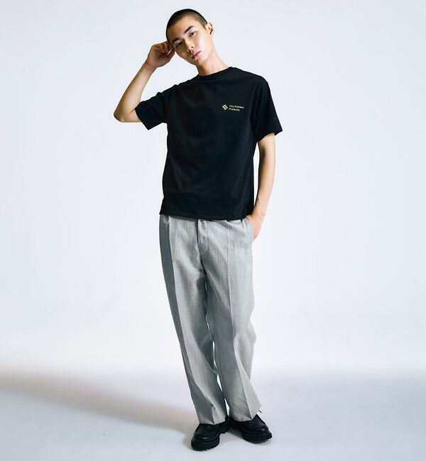 SHIPS「City Ambient Products: スタンダード ロゴ プリント Tシャツ」|Tシャツ・カットソー|