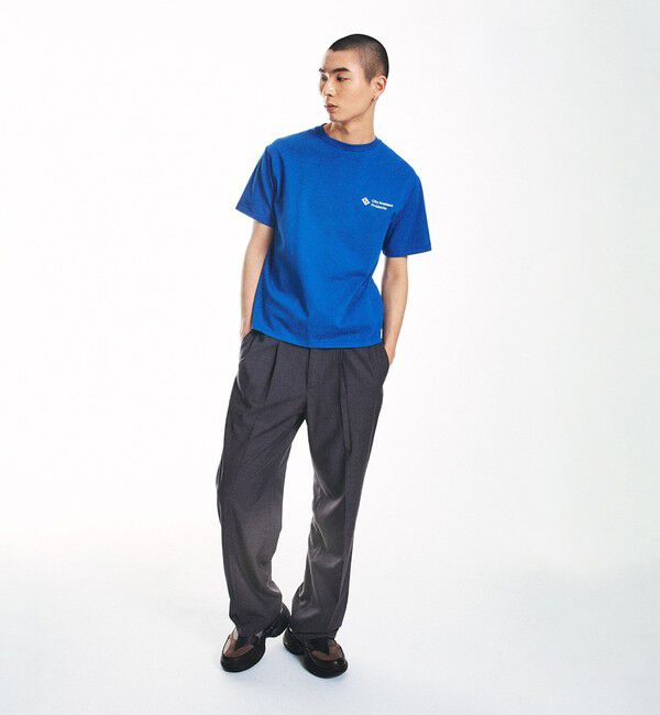 SHIPS「City Ambient Products: スタンダード ロゴ プリント Tシャツ」|Tシャツ・カットソー|