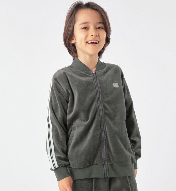 SHIPS KIDS「【SHIPS KIDS別注】RUSSELL ATHLETIC:100～130cm/トラックジャケット」|その他|グレー
