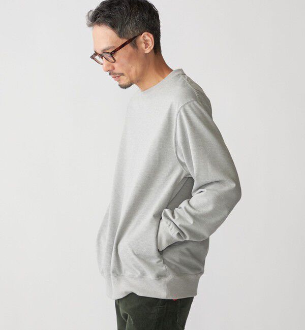 SHIPS「SHIPS:〈洗濯機可能・吸水速乾・UVカット〉AEROKNOT(R) クルーネック インレイ プルオーバー」|スウェット・ジャージ|