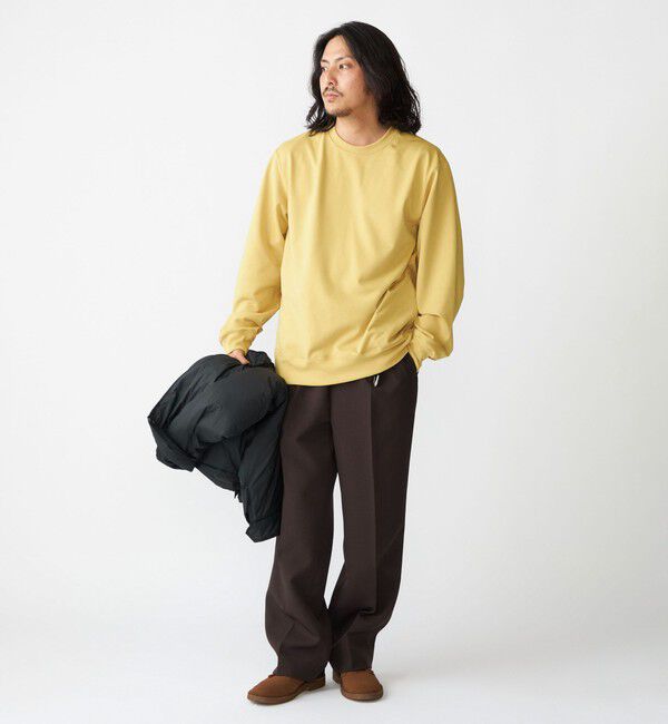 SHIPS「SHIPS:〈洗濯機可能・吸水速乾・UVカット〉AEROKNOT(R) クルーネック インレイ プルオーバー」|スウェット・ジャージ|