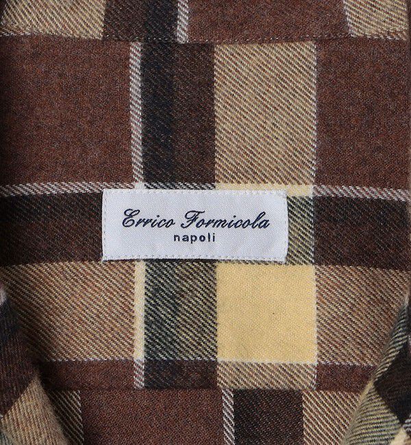 SHIPS「【SHIPS別注】Errico Formicola: コットンフランネル チェック オーバーシャツ」|シャツ・ブラウス|