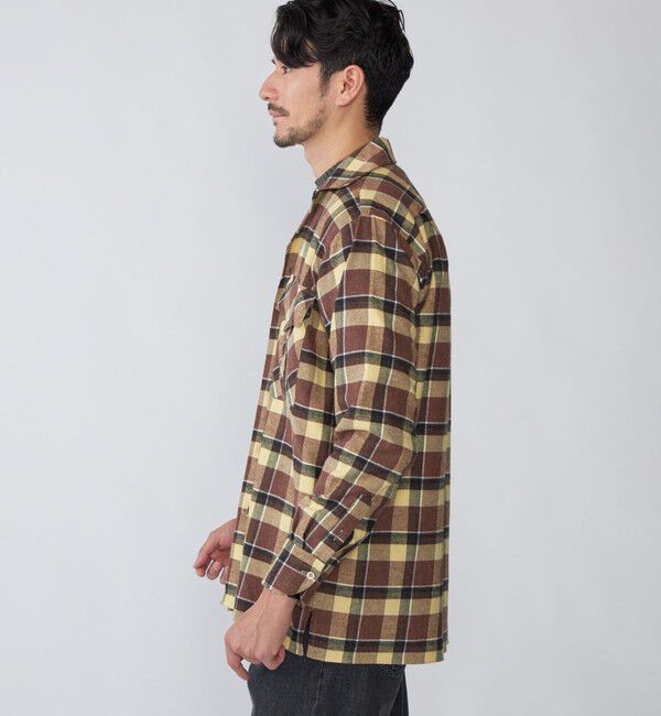 SHIPS「【SHIPS別注】Errico Formicola: コットンフランネル チェック オーバーシャツ」|シャツ・ブラウス|