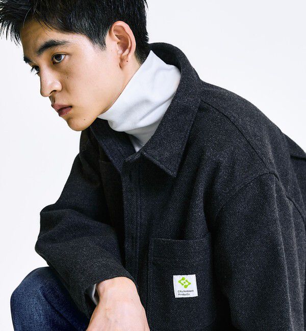 SHIPS「City Ambient Products: ライトメルトン オーバー CPOシャツ」|シャツ・ブラウス|