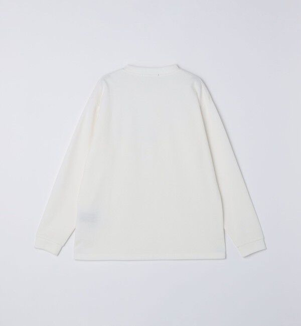 SHIPS「【WEB限定】SHIPS:〈抗菌・防臭〉ワンポイント ロゴ バーズアイ クルーネック 長袖 Tシャツ」|Tシャツ・カットソー|