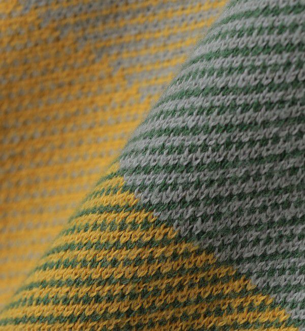 SHIPS「SHIPS:〈手洗い可能〉コットン カシミヤ チェック クルーネック ニット」|ニット・セーター|