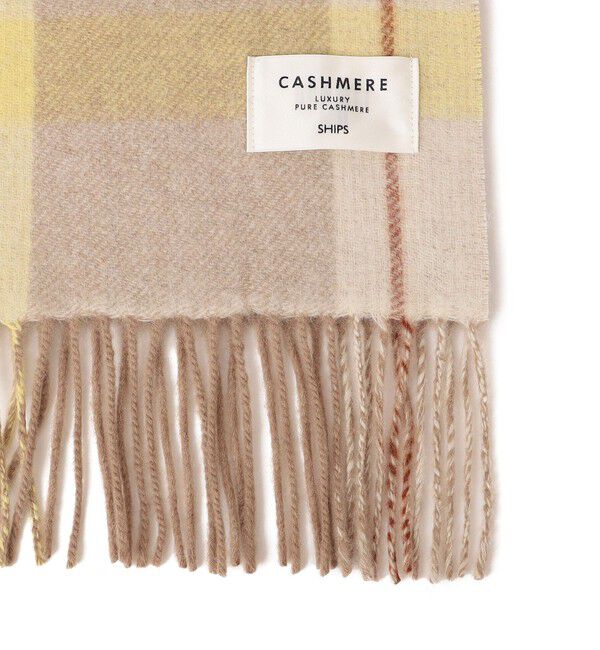 SHIPS for women「チェック カシミヤ リバーシブル マフラー」|マフラー|