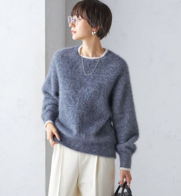 SHIPS for women「杢 FOX クルーネック プルオーバー」|ニット・セーター|