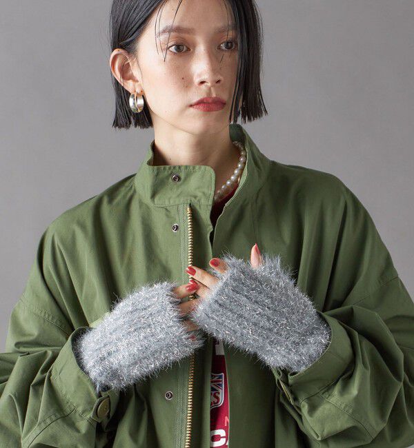 SHIPS for women「ラメ アーム ウォーマー」|手袋|