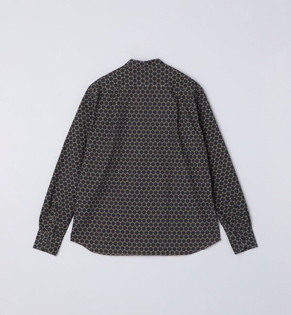 SHIPS「Errico Formicola:メダリオンプリント コーデュロイ バンドカラー プルオーバーシャツ」|シャツ・ブラウス|