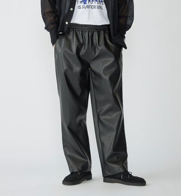 SHIPS「SHIPS: 合成皮革 イージー パンツ」|その他|