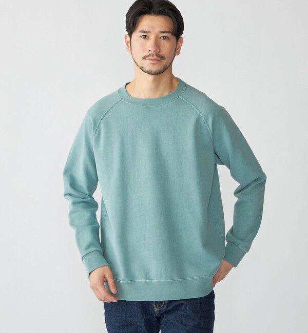 SHIPS「SHIPS: ハイツイスト フェード クルーネック ロングスリーブ スウェット」|スウェット・ジャージ|ライトブルー