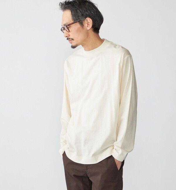 SHIPS「SHIPS: コットンウール モックネック ロングスリーブ Tシャツ」|Tシャツ・カットソー|