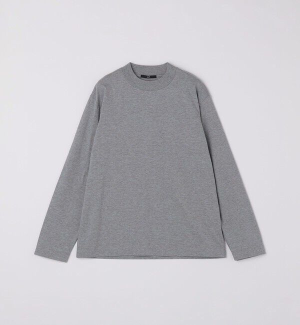 SHIPS「SHIPS: コットンウール モックネック ロングスリーブ Tシャツ」|Tシャツ・カットソー|ライトグレー