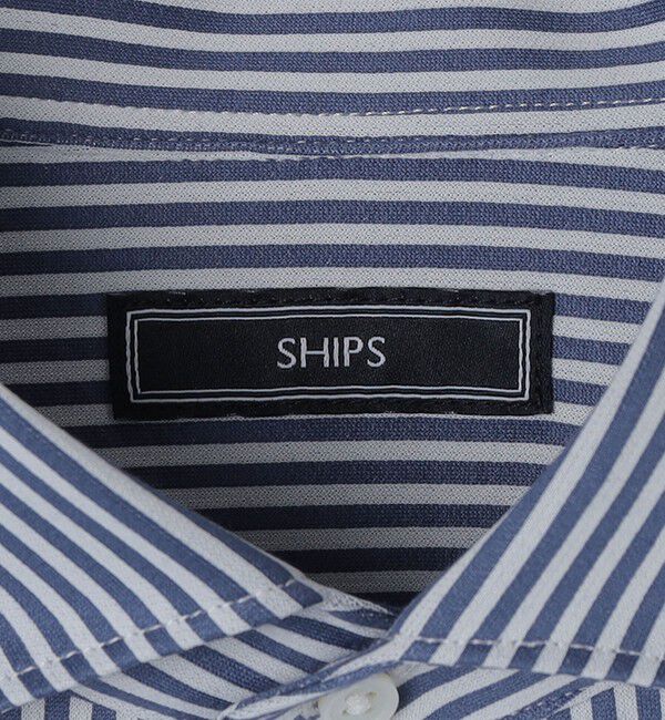 SHIPS「SHIPS: ジャージー ロンドンストライプ ワンピースカラー シャツ」|シャツ・ブラウス|