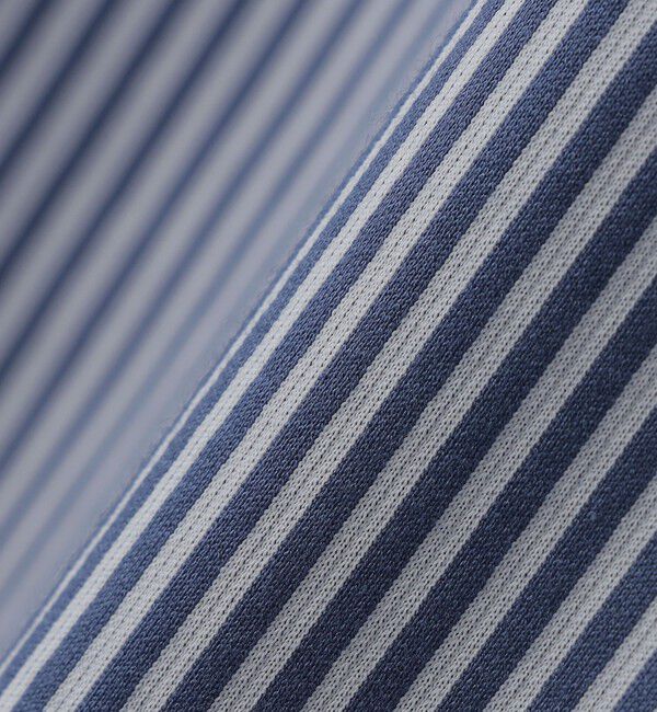 SHIPS「SHIPS: ジャージー ロンドンストライプ ワンピースカラー シャツ」|シャツ・ブラウス|