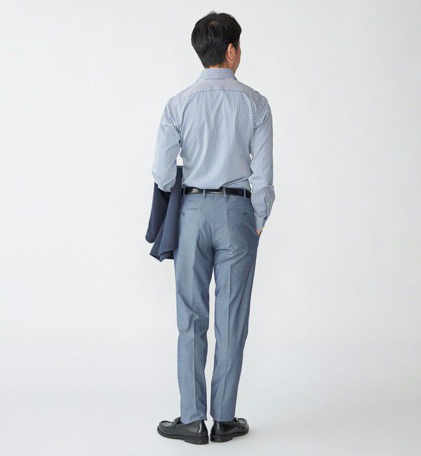 SHIPS「SHIPS: ジャージー ロンドンストライプ ワンピースカラー シャツ」|シャツ・ブラウス|