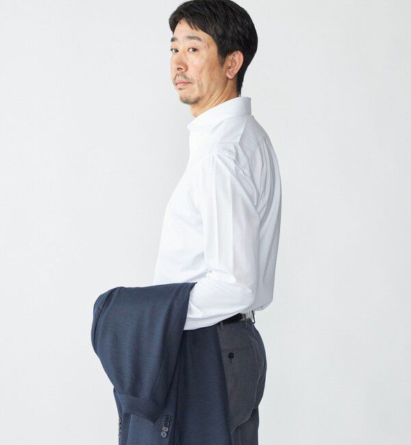 SHIPS「SHIPS: ジャージー ワンピースカラー シャツ」|シャツ・ブラウス|