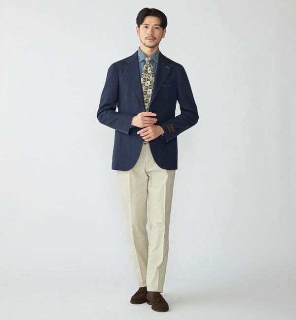 SHIPS「DEVORE incipit: ライトウェイト コットン チノ パンツ」|チノ|