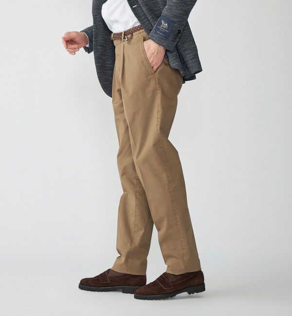SHIPS「DEVORE incipit: ライトウェイト コットン チノ パンツ」|チノ|