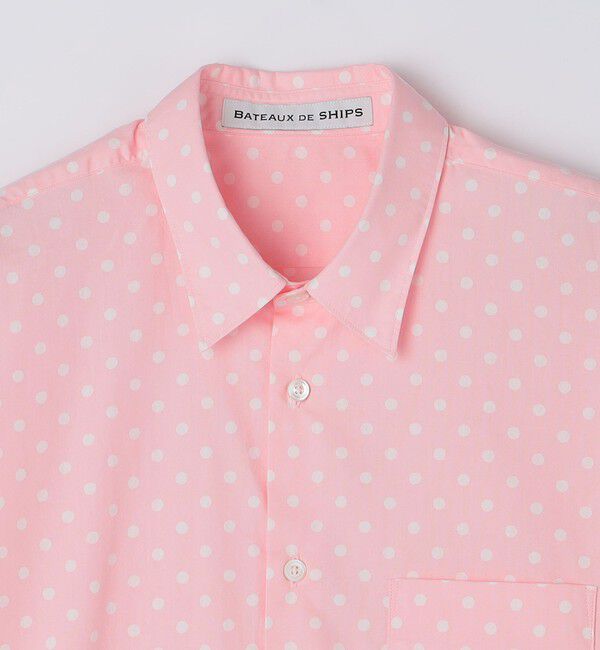 SHIPS「BATEAUX DE SHIPS: レギュラーカラー ドット シャツ」|シャツ・ブラウス|