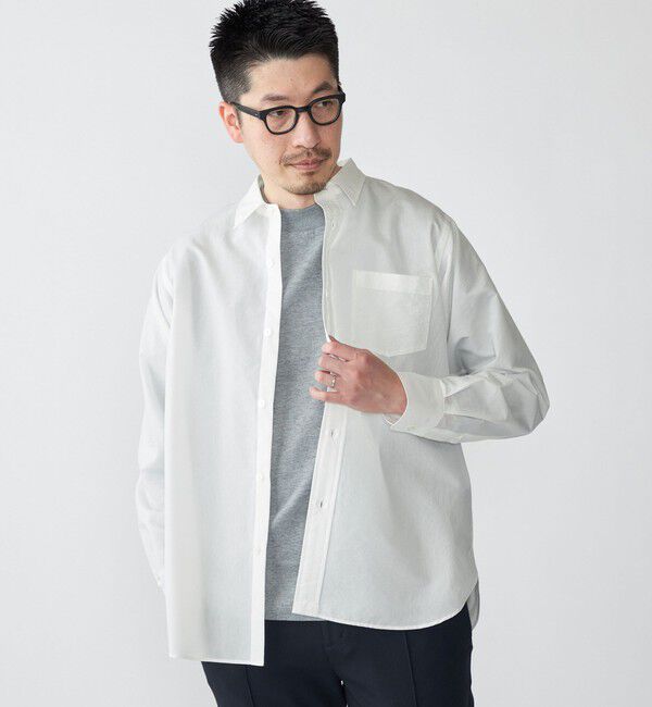 SHIPS「SHIPS: レギュラーカラー エアリー コットン ロングスリーブ シャツ」|シャツ・ブラウス|