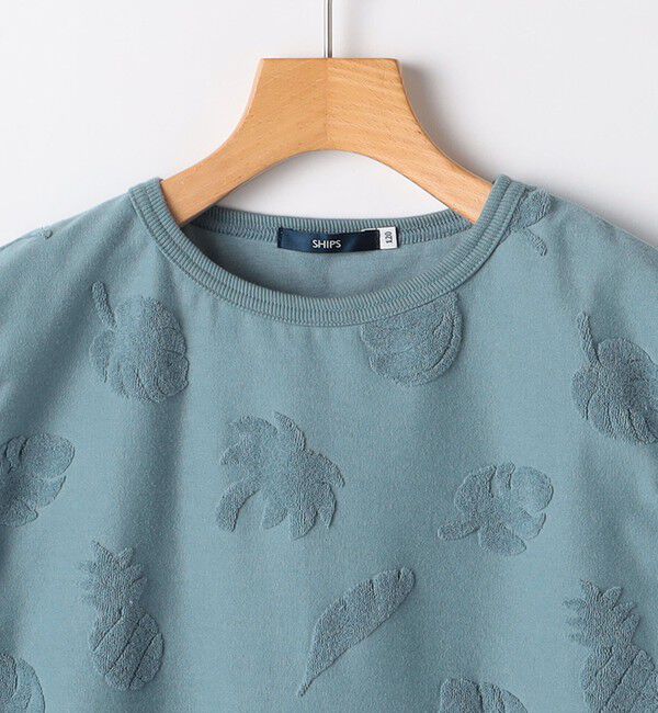 SHIPS KIDS「SHIPS KIDS:140cm～150cm / パイル ジャカード ノースリーブ TEE」|タンクトップ|