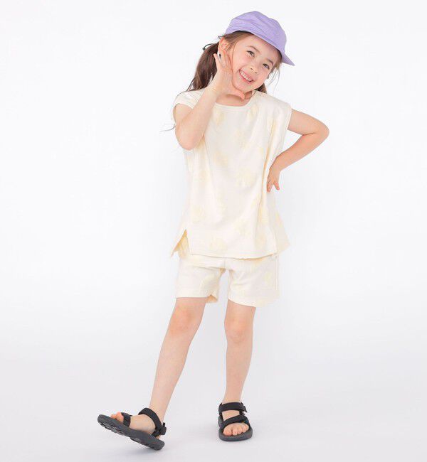 SHIPS KIDS「SHIPS KIDS:100cm～130cm / パイル ジャカード ノースリーブ TEE」|タンクトップ|