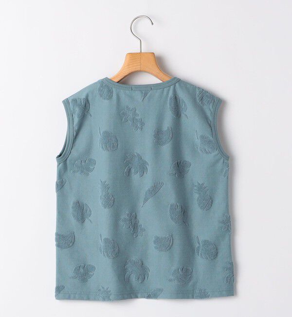 SHIPS KIDS「SHIPS KIDS:100cm～130cm / パイル ジャカード ノースリーブ TEE」|タンクトップ|