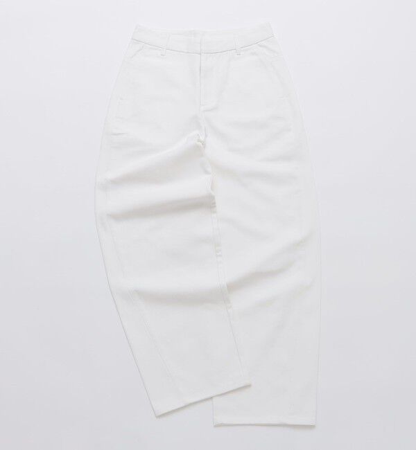 SHIPS「AMOMENTO: MENS CURVED SEAM DNM」|チノ|ホワイト