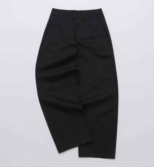 SHIPS「AMOMENTO: MENS CURVED SEAM DNM」|チノ|ブラック