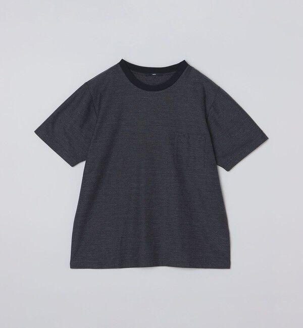 SHIPS「SHIPS: ジャカード マイクロ ボーダー Tシャツ」|Tシャツ・カットソー|