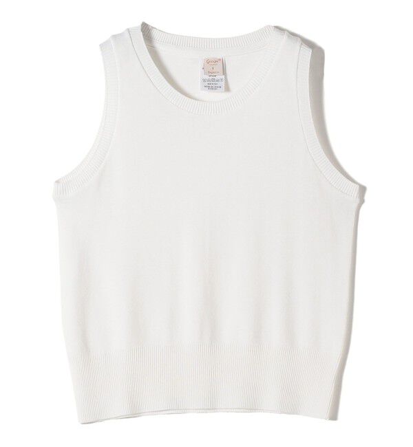 SHIPS for women「gicipi:ノースリーブ プルオーバー（RADIO）」|タンクトップ|ホワイト