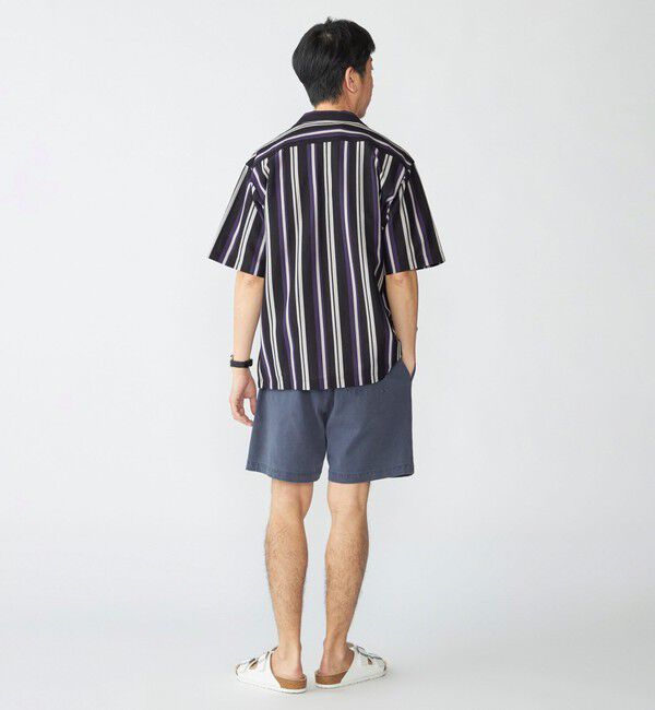 SHIPS「SHIPS: ハニカム ストライプ ショートスリーブ オープンカラー シャツ」|シャツ・ブラウス|
