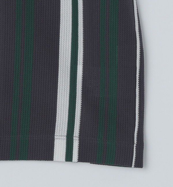 SHIPS「SHIPS: ハニカム ストライプ ショートスリーブ オープンカラー シャツ」|シャツ・ブラウス|