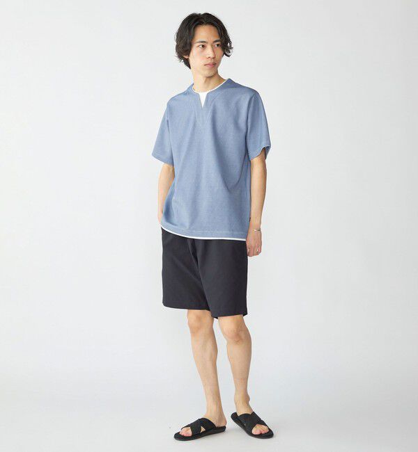 SHIPS「SHIPS: キー ネック フェイクレイヤード Tシャツ」|Tシャツ・カットソー|