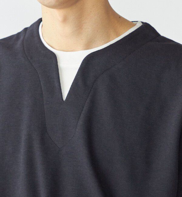 SHIPS「SHIPS: キー ネック フェイクレイヤード Tシャツ」|Tシャツ・カットソー|