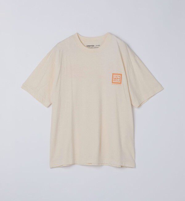 SHIPS「SHIPS: UNDYED オーガニック プリント Tシャツ」|Tシャツ・カットソー|ナチュラル
