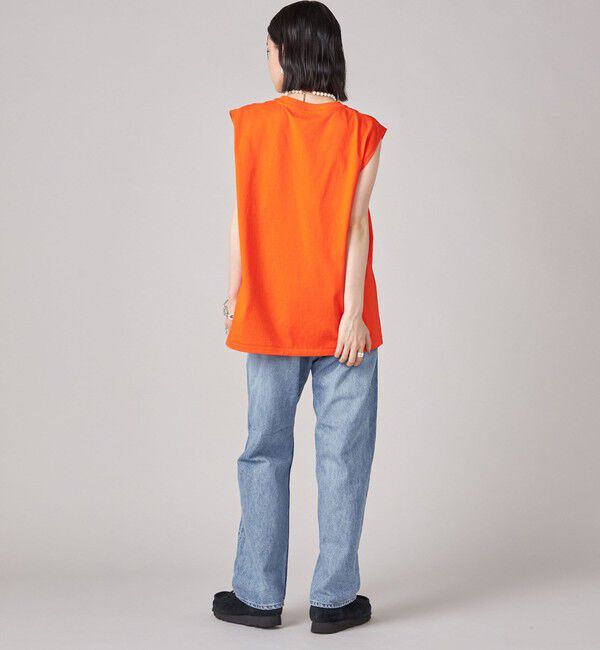 SHIPS for women「SHIPS NINE CASE:ロゴ ノースリーブ TEE」|Tシャツ・カットソー|