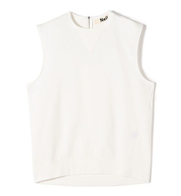 SHIPS for women「【SHIPS別注】Nell:Vガゼット ノースリーブ」|Tシャツ・カットソー|ホワイト