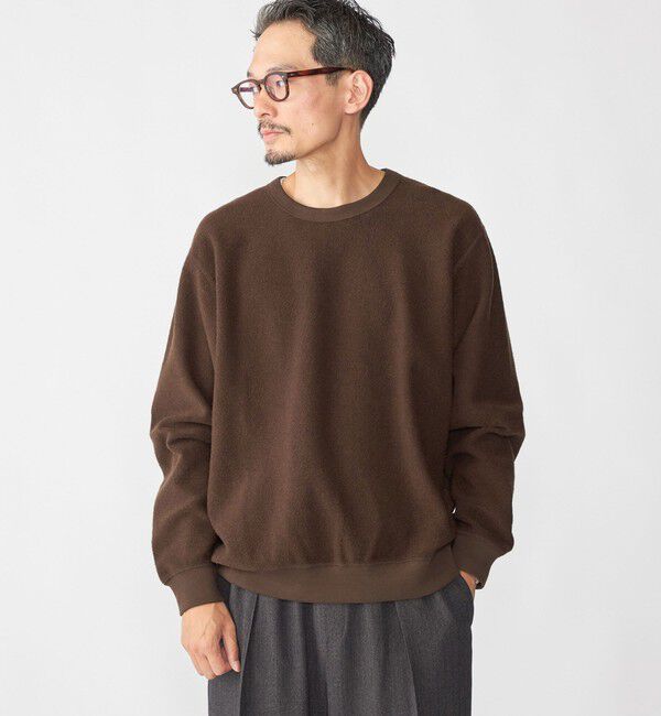 SHIPS「SHIPS: コットン ウール クルーネック スウェット」|スウェット・ジャージ|ブラウン系