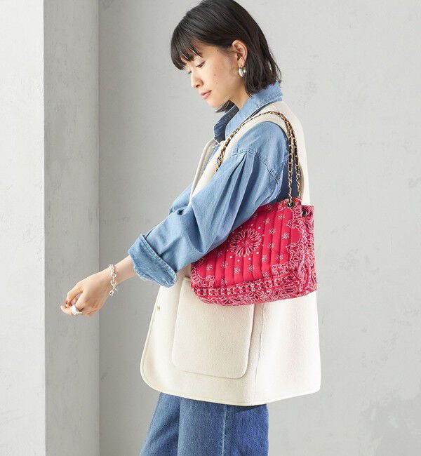 SHIPS for women「〈手洗い可能〉ボア フリース リバーシブル ベスト」|ベスト・ジレ|