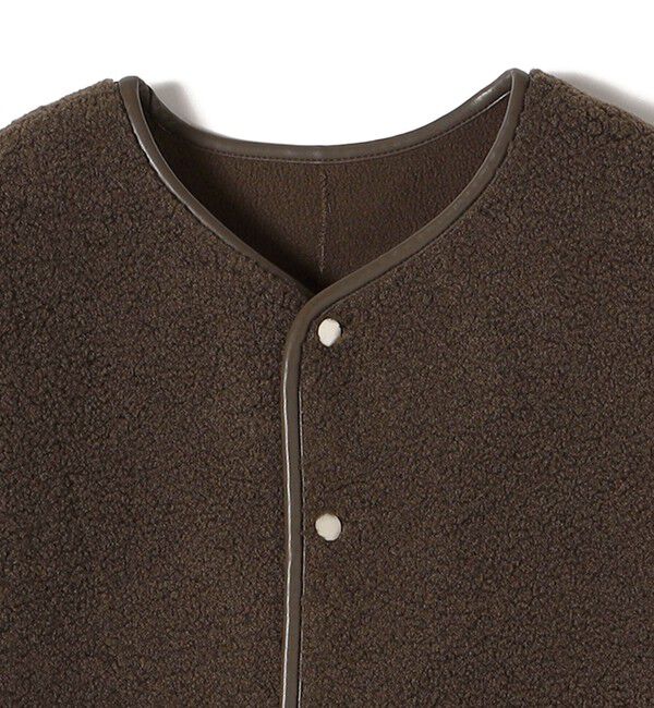 SHIPS for women「〈手洗い可能〉ボア フリース リバーシブル ベスト」|ベスト・ジレ|