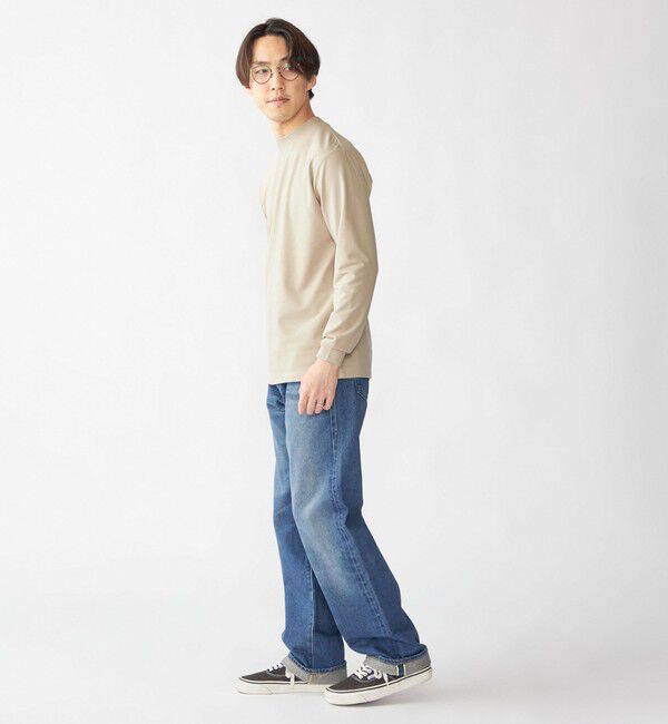 SHIPS「【WEB限定】SHIPS: ポンチ モックネック ロングスリーブ Tシャツ」|Tシャツ・カットソー|