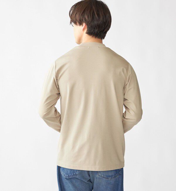 SHIPS「【WEB限定】SHIPS: ポンチ モックネック ロングスリーブ Tシャツ」|Tシャツ・カットソー|