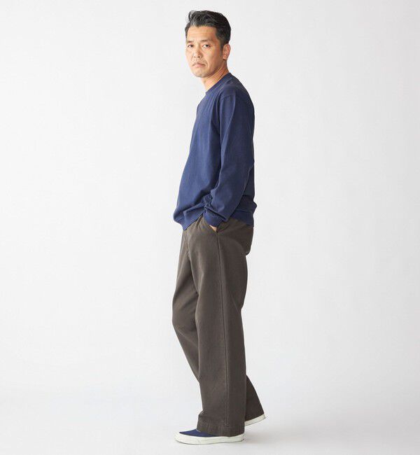 SHIPS「SHIPS: AUTHENTIC コットン スウェット ロングスリーブ Tシャツ」|Tシャツ・カットソー|