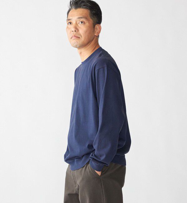 SHIPS「SHIPS: AUTHENTIC コットン スウェット ロングスリーブ Tシャツ」|Tシャツ・カットソー|